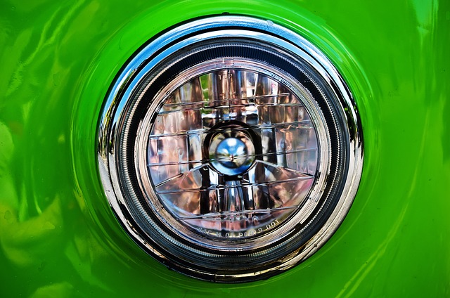 světlo zeleného vozu